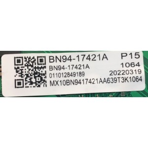 LED DIVER PARA TV SAMSUNG / NUMERO DE PARTE BN94-17421A / BN41-02998A / BN97-19365A / BN9417421A / 17421A / NUMERO DE PANEL CY-TB085JLAV1H / DISPLAY BN96-54608A / T750MVR03.0 / MODELO QN85QN900BFXZA